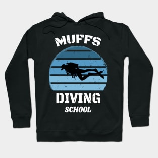 Muffs Diving School - Skull Retro Diving Lover gift Hoodie